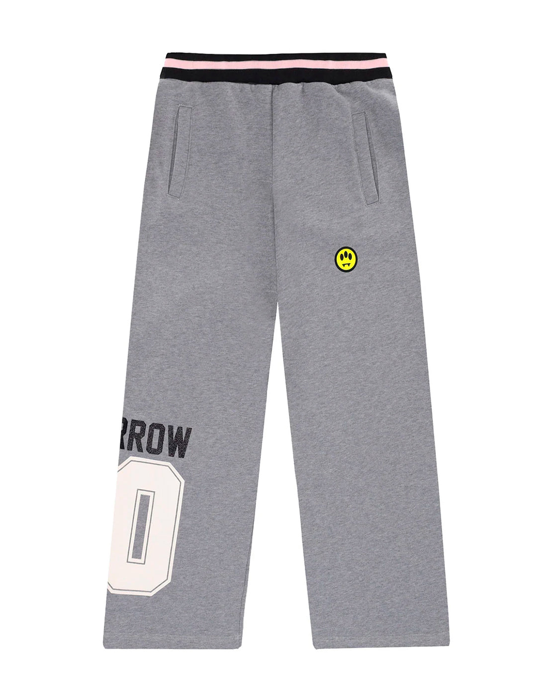 Barrow Kids Pantaloni Grigi con Fascia in Vita e Logo per Bambine