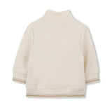 Boss Kids Cardigan Sabbia con Zip per Neonati