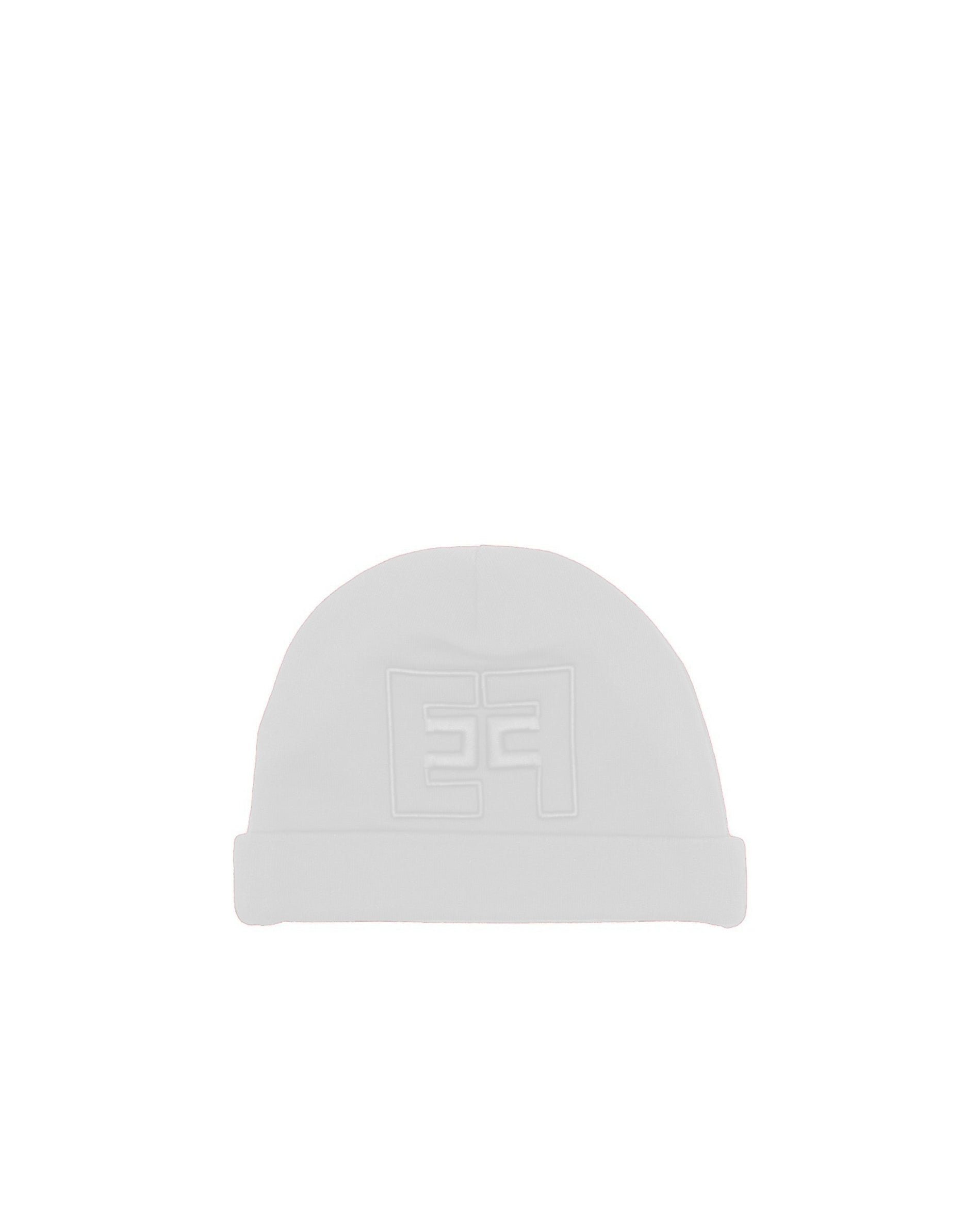 Elisabetta Franchi La Mia Bambina Cappello Avorio con Ricamo EF per Neonate