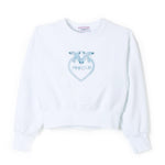 Pinko Kids Felpa Bianca Con Logo (fronte)
