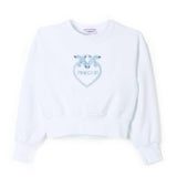 Pinko Kids Felpa Bianca Con Logo (fronte)