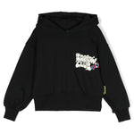 Barrow Kids Felpa con Cappuccio e Stampa Logo per Bambine