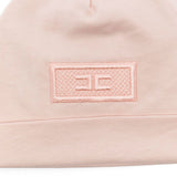 Elisabetta Franchi La Mia Bambina Cappello Rosa con Logo per Neonate