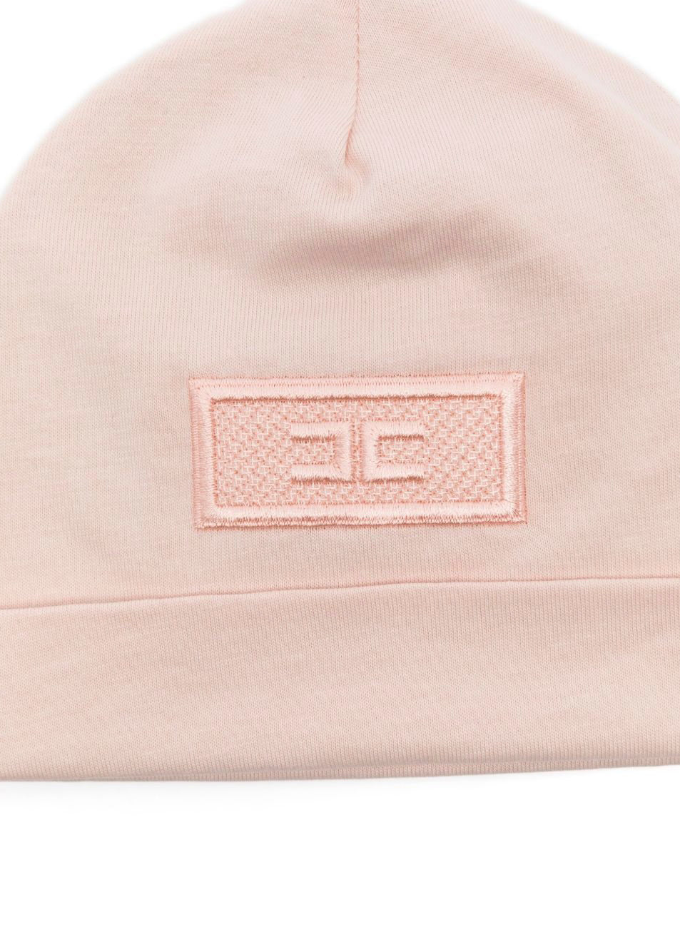 Elisabetta Franchi La Mia Bambina Cappello Rosa con Logo per Neonate