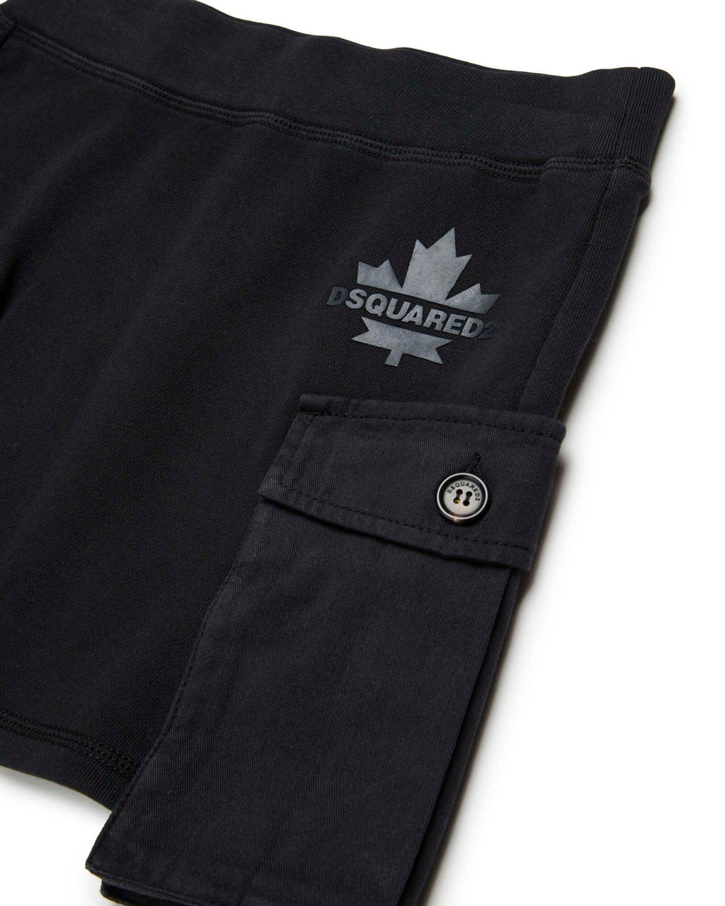 Dsquared2 Kids Gonna Cargo Nera Maple Leaf per Bambine