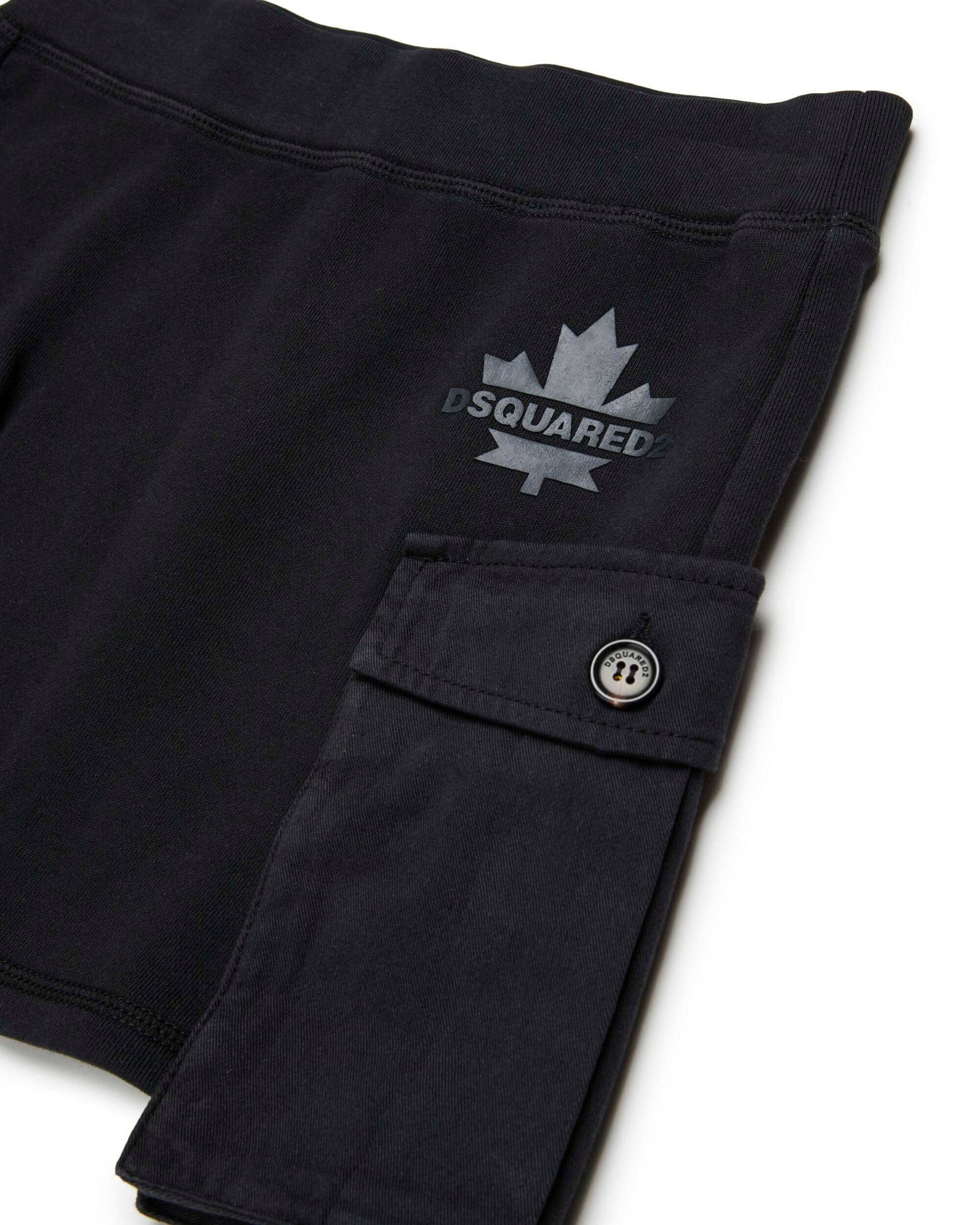 Dsquared2 Kids Gonna Cargo Nera Maple Leaf per Bambine