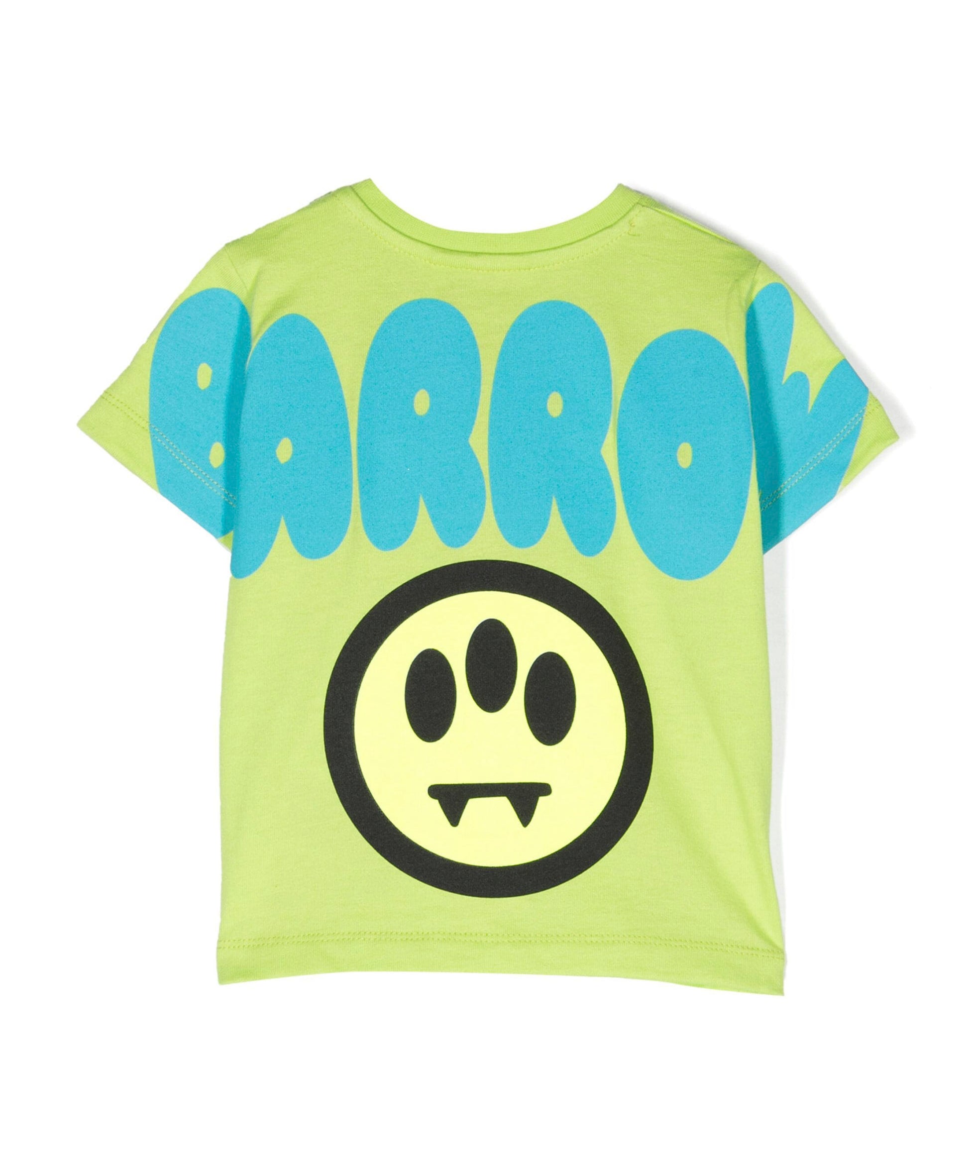 Barrow Kids T-shirt Cedro con Stampa Logo e Smile retro