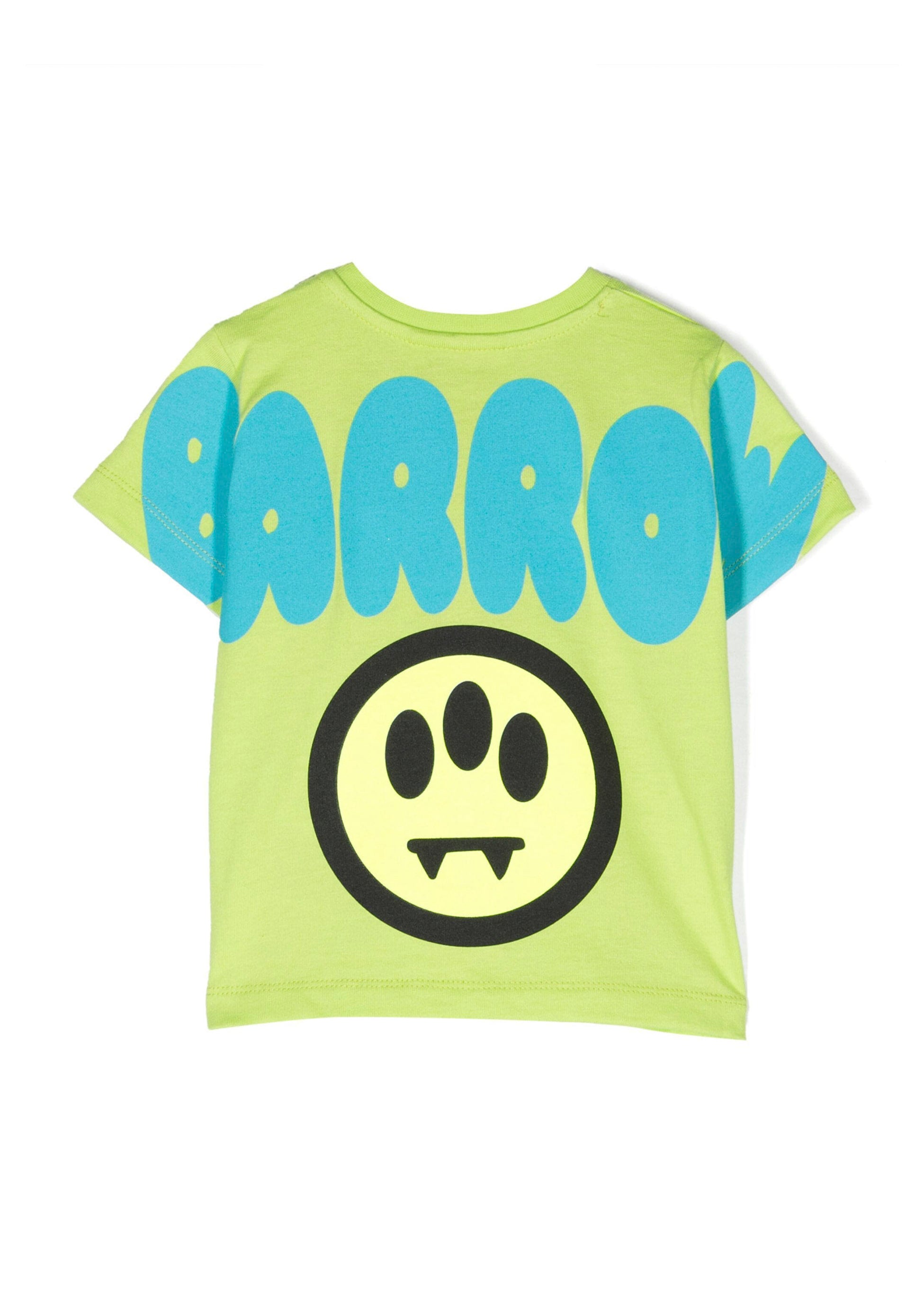 Barrow Kids T-shirt Cedro con Stampa Logo e Smile retro