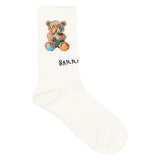Barrow Kids Calzini Off-White Fantasia Teddy per Bambine