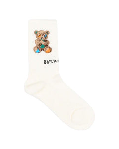 Barrow Kids Calzini Off-White Fantasia Teddy per Bambine