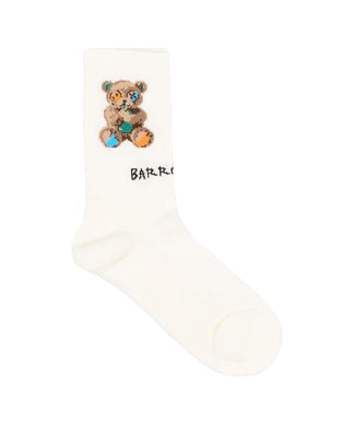 Barrow Kids Calzini Off-White Fantasia Teddy per Bambine