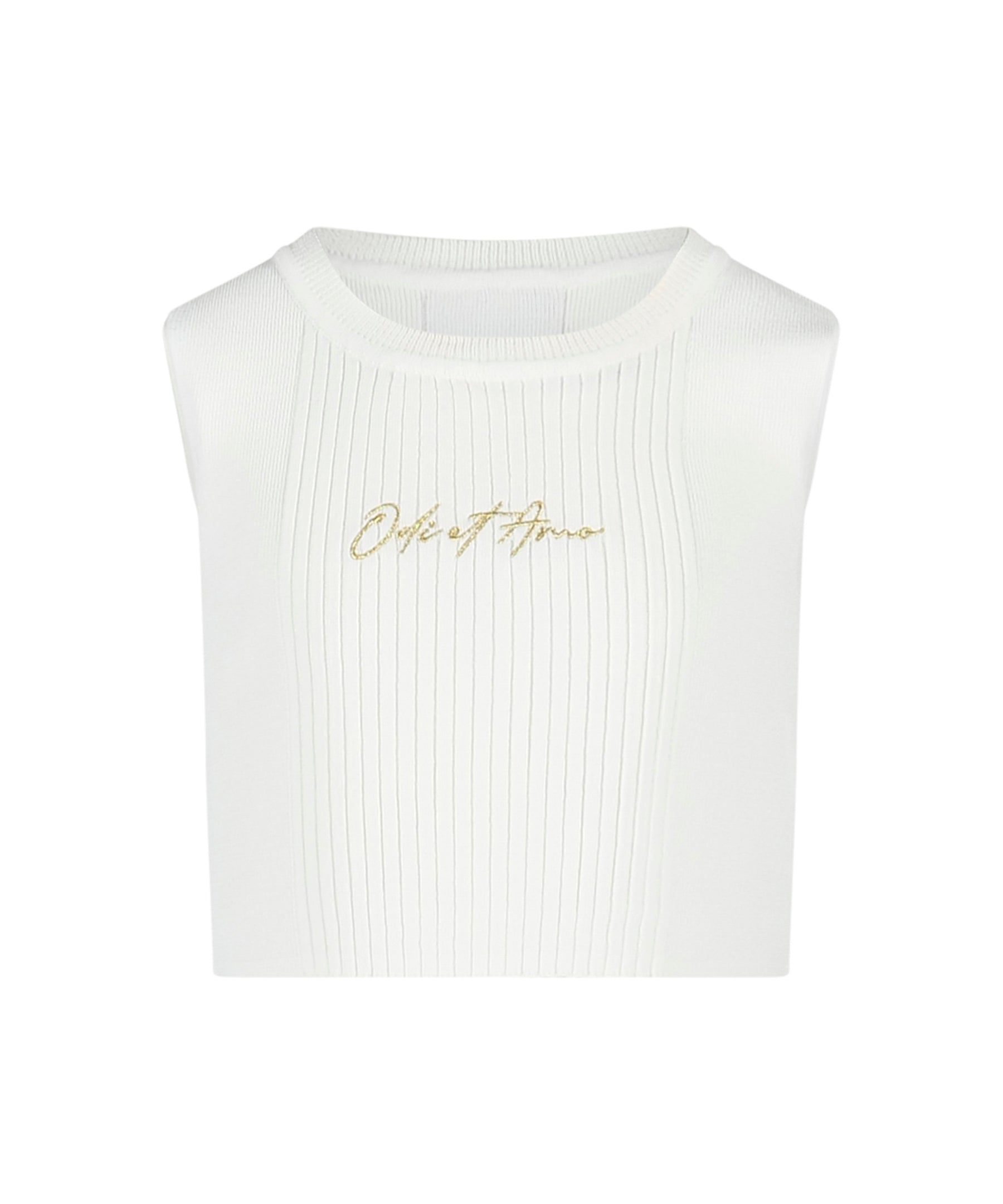 Odi Et Amo Top Bianco per Bambine