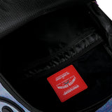 Sprayground Kids Zaino Think On It Unisex Iridescente Azzurro e Viola con Shark Mouth in Rilievo Nero