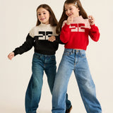 Elisabetta Franchi La Mia Bambina Maglia Lupetto con Logo per Bambine