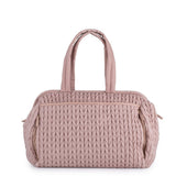 Love Bag Oval Pink Woven Mom Bag