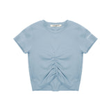 Hinnominate Kids T-shirt Azzurra Arricciata per Bambine