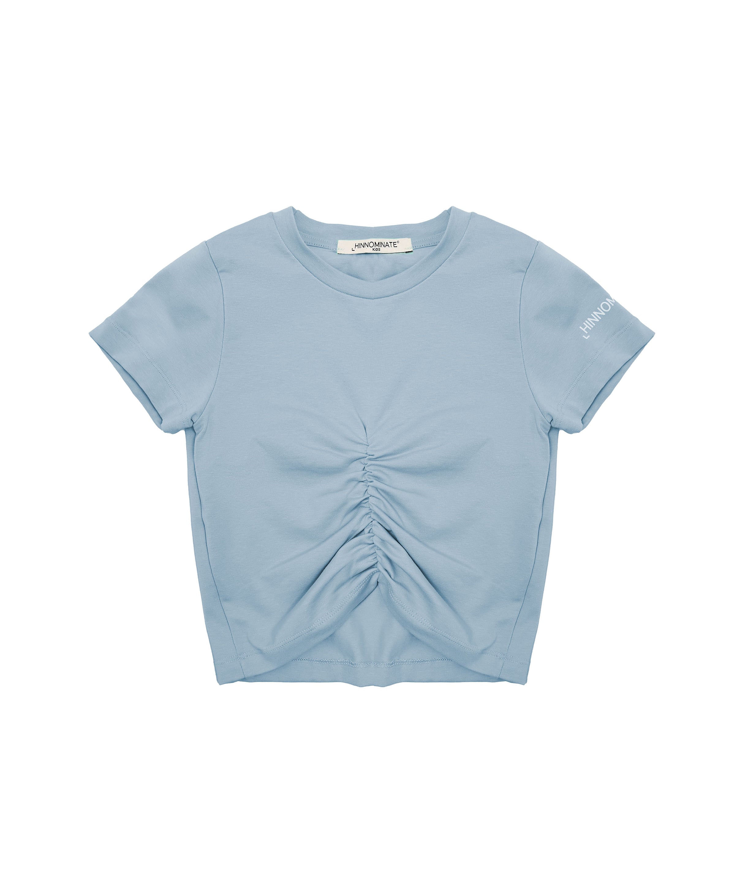 Hinnominate Kids T-shirt Azzurra Arricciata per Bambine