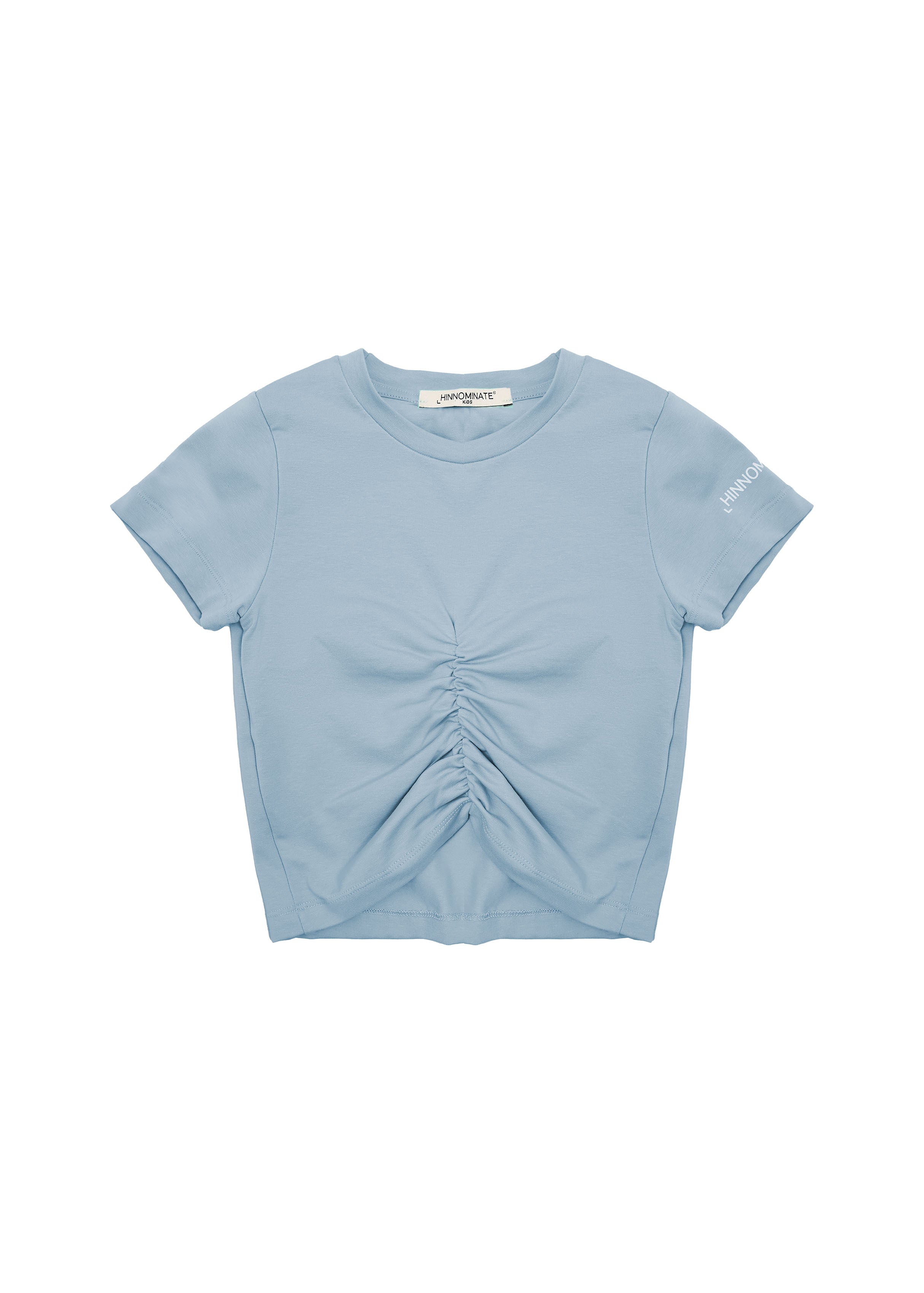 Hinnominate Kids T-shirt Azzurra Arricciata per Bambine