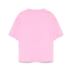 MSGM Kids T-shirt Rosa con Applicazione Fiori per Bambine retro