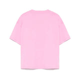 MSGM Kids T-shirt Rosa con Applicazione Fiori per Bambine retro
