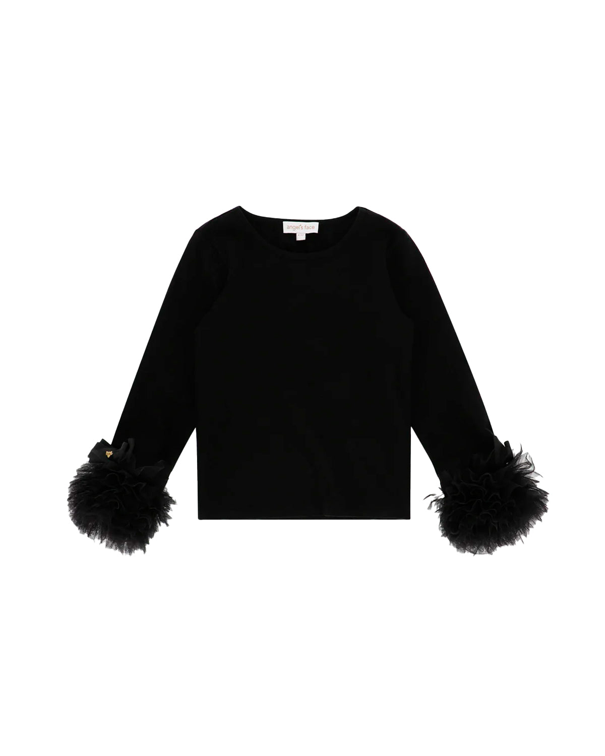 Angel's Face Kids Maglia Maniche Lunghe Nera per Bambine