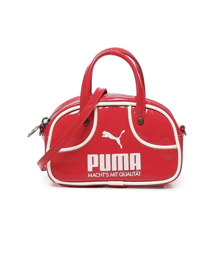 Puma Kids Borsa 1976 Rosso Lucido e Bianco per Bambine