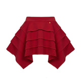 Elisabetta Franchi La mia Bambina Gonna Rosso con Logo per Bambine