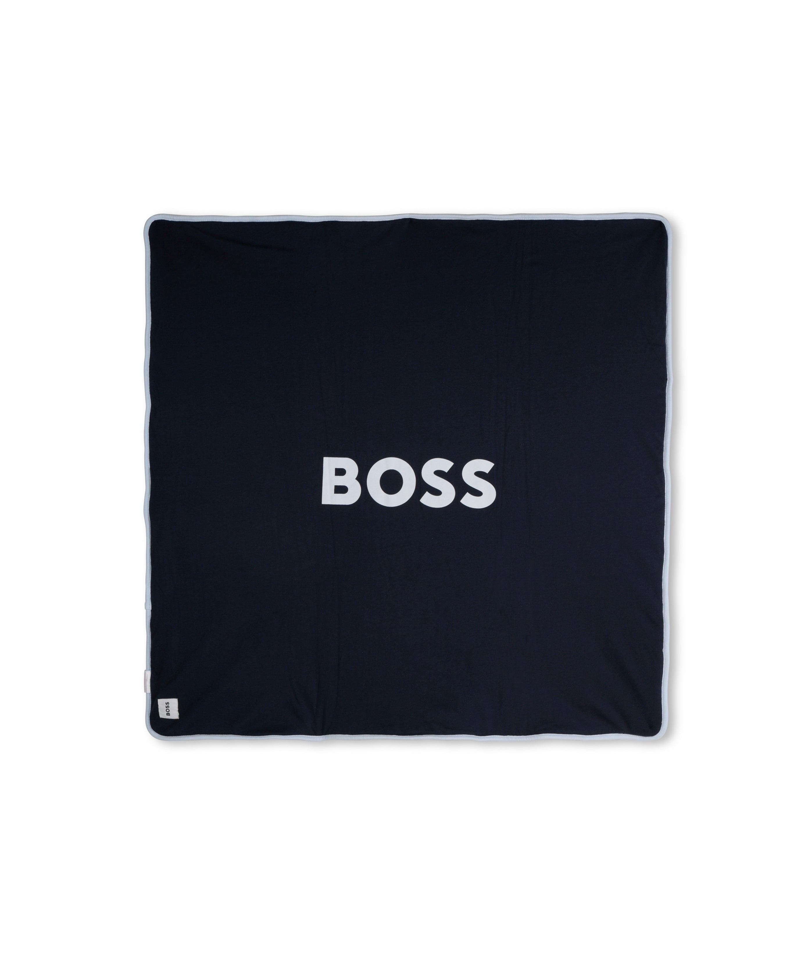 Boss Kids Coperta Navy con Logo per Neonati
