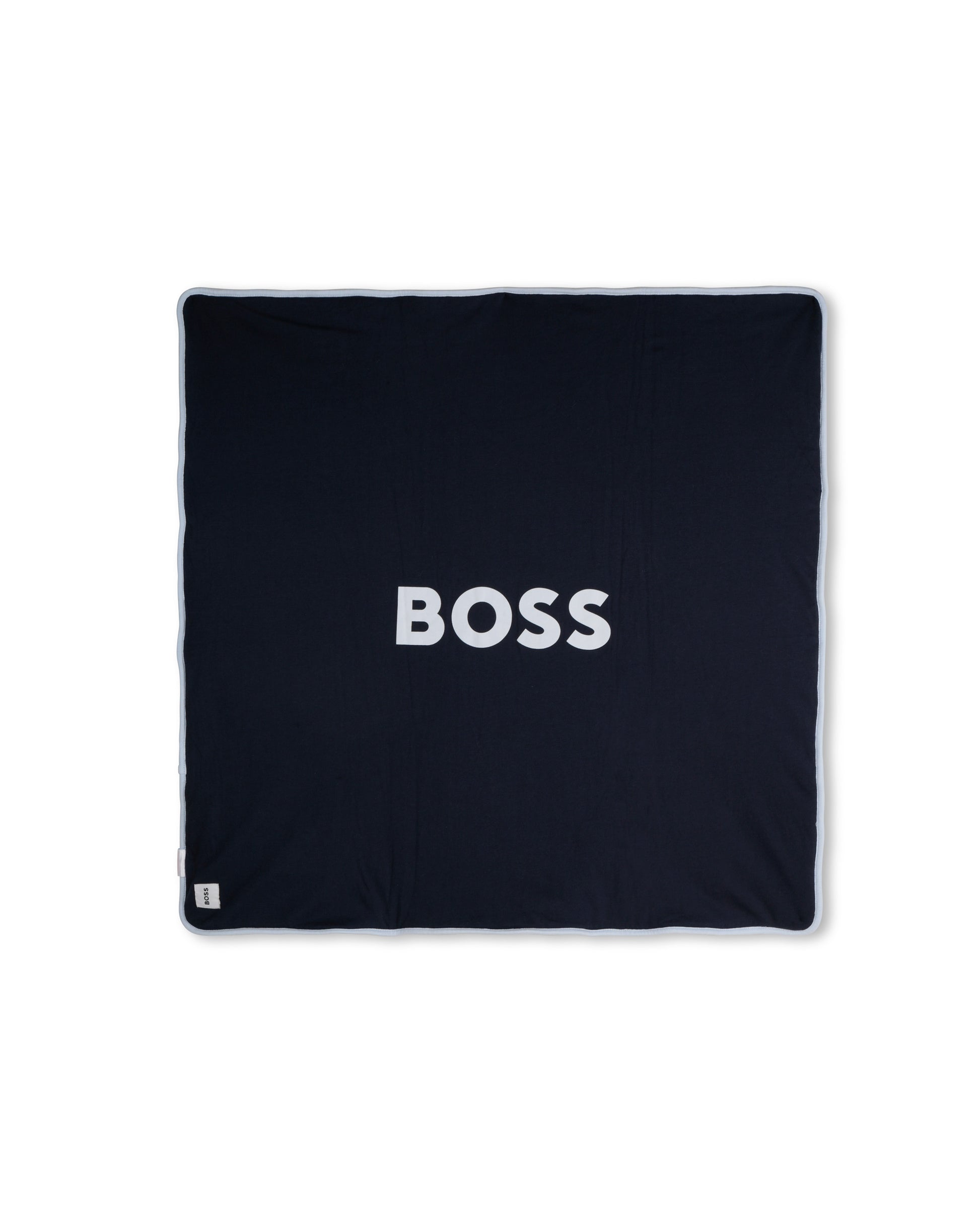Boss Kids Coperta Navy con Logo per Neonati