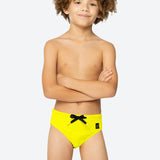 4GIVENESS Costume Slip Giallo Fluo per Bambini