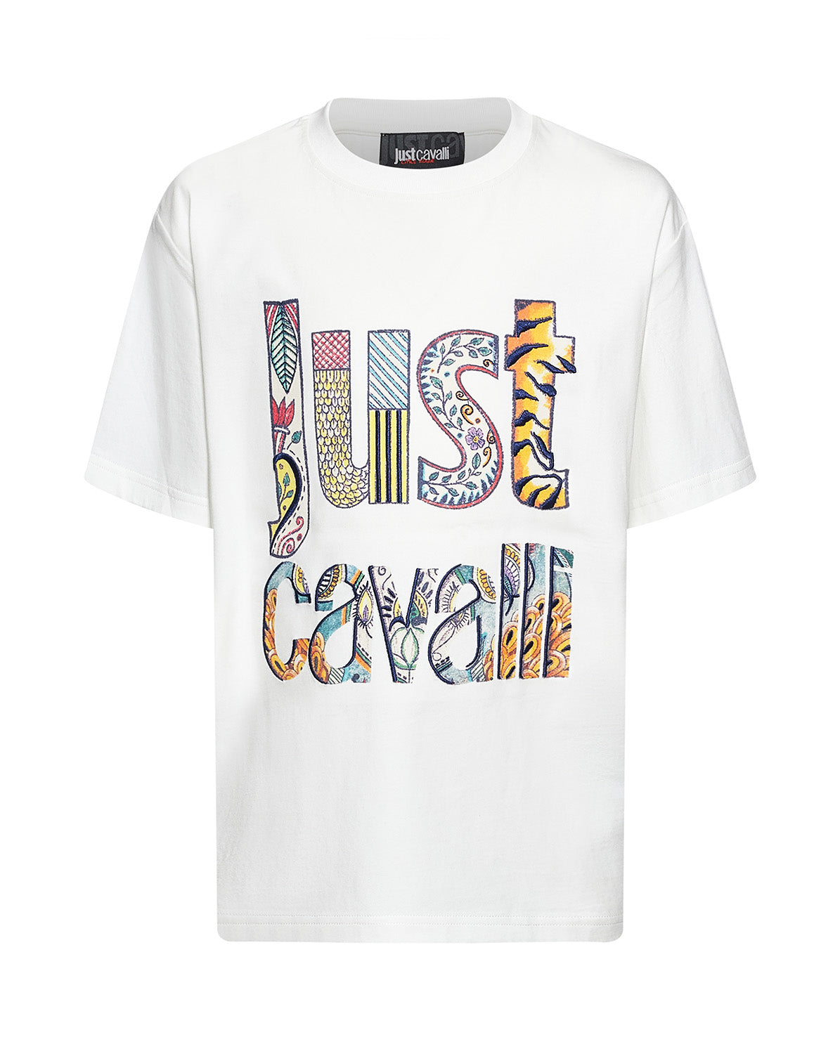 Just Cavalli Kids T-Shirt Pristine con Logo Fantasia per Bambine