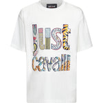 Just Cavalli Kids T-Shirt Pristine con Logo Fantasia per Bambine
