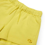 Diesel Kids Shorts Giallo con Micro Oval D per Bambine