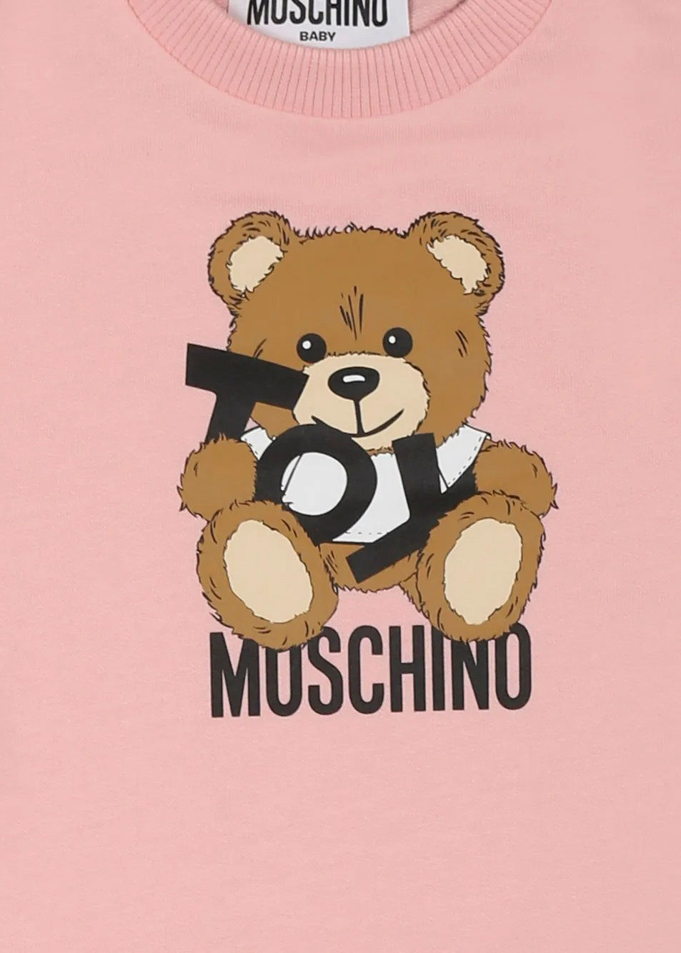 Moschino Kids Abito Rosa con Stampa Toy per Neonate