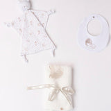 Minibanda Kit Dou Dou con Coperta e Bavetta per Neonati