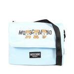 Moschino Kids Borsa Mamma Cielo con Fasciatoio con Logo Teddy Bear per Neonati