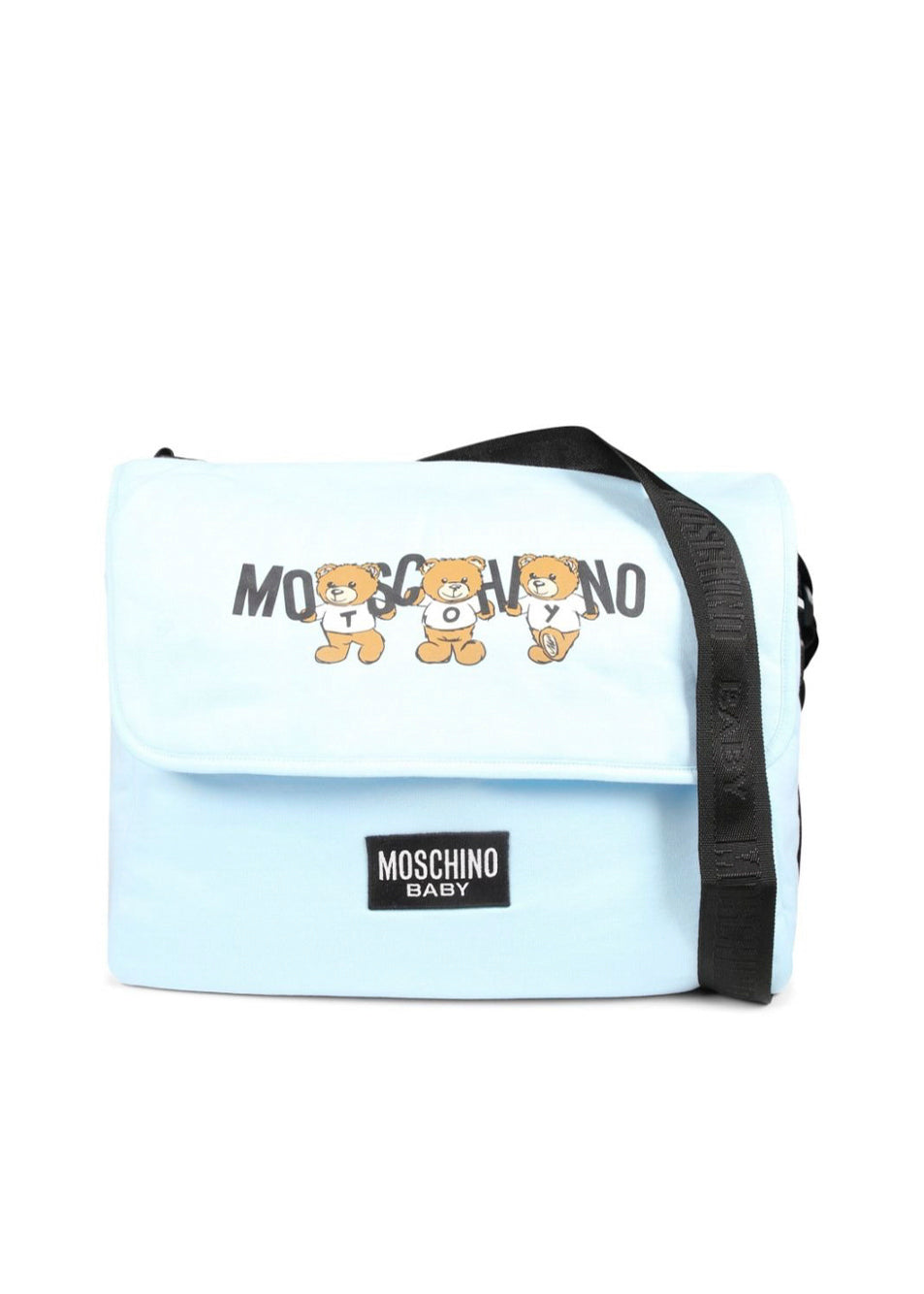 Moschino Kids Borsa Mamma Cielo con Fasciatoio con Logo Teddy Bear per Neonati