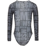 MSGM Kids Body All-Over Grigio per Bambine