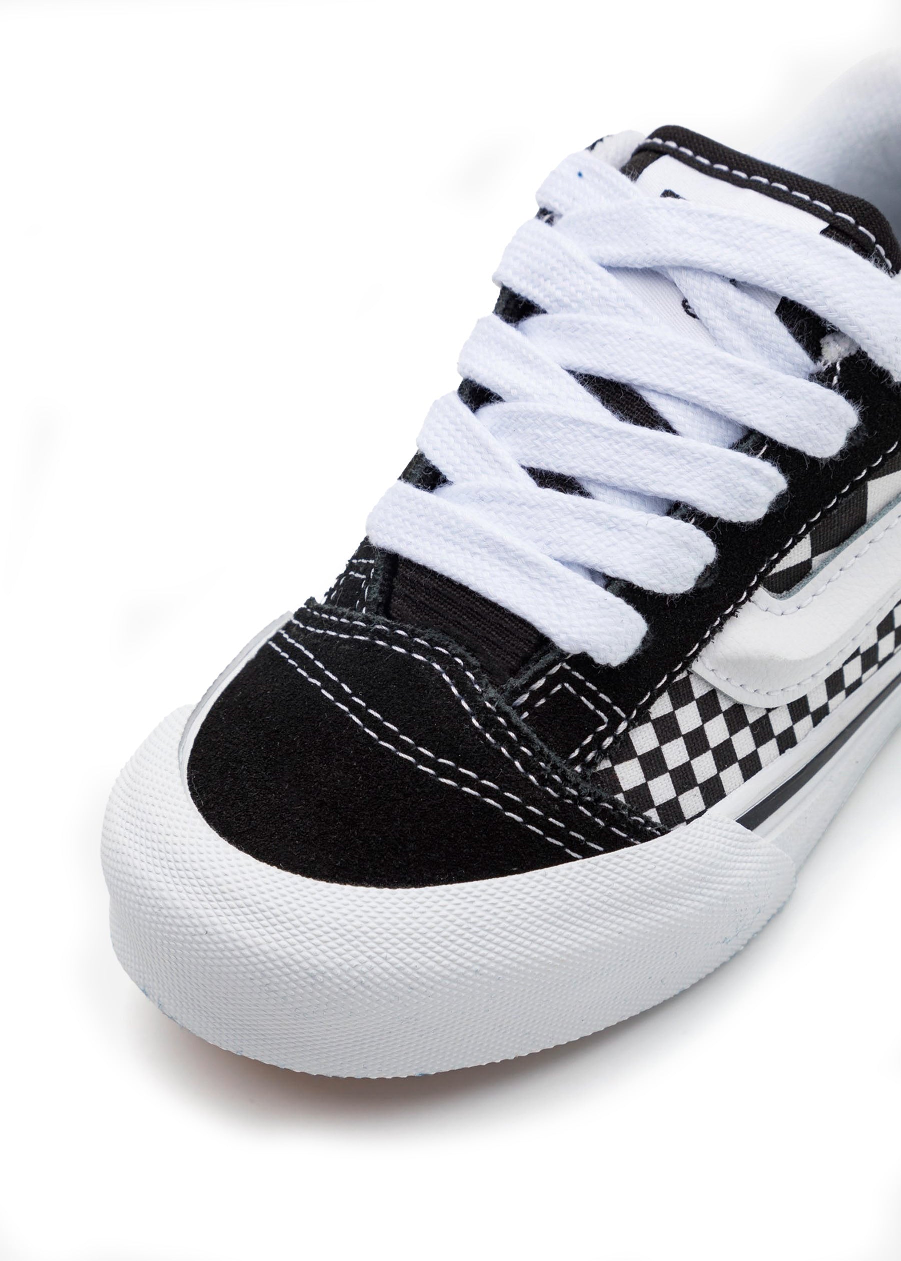 Vans Kids Knu Skool Checker Nero/Bianco per Bambini