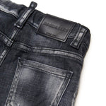 Dsquared2 Kids Jeans Denim Nero per Neonati (dettaglio)