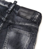 Dsquared2 Kids Jeans Denim Nero per Neonati (dettaglio)