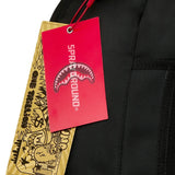 Sprayground Kids Zaino Nero in Nylon con Bocca di Squalo Camouflage e Logo per Bambini o Bambine