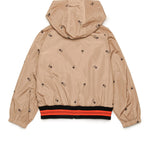 N°21 Kids Giubbino a Vento Beige Palms per Bambini