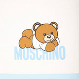 Moschino Kids Coperta Cielo con Stampa Teddy Bear per Neonati (dettaglio)