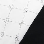 Elisabetta Franchi La Mia Bambina Coperta Avorio/Nero con Stampa per Neonate