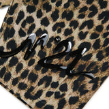 N21 Kids Ciclista Animalier con Stampa Logo Effetto Gommato in Rilievo