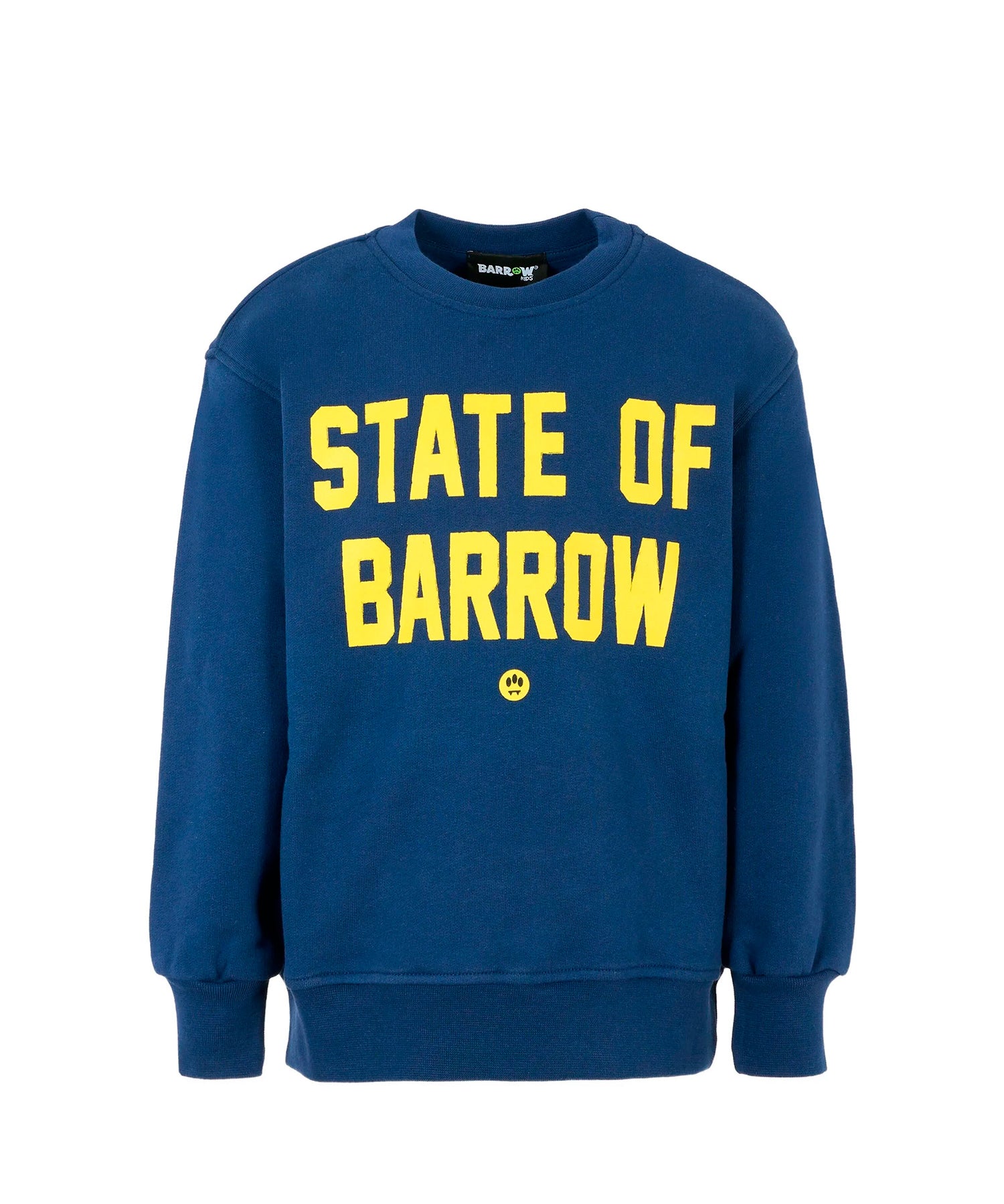 Barrow Kids Felpa Girocollo Blu con Stampa "State of Barrow" per Bambini