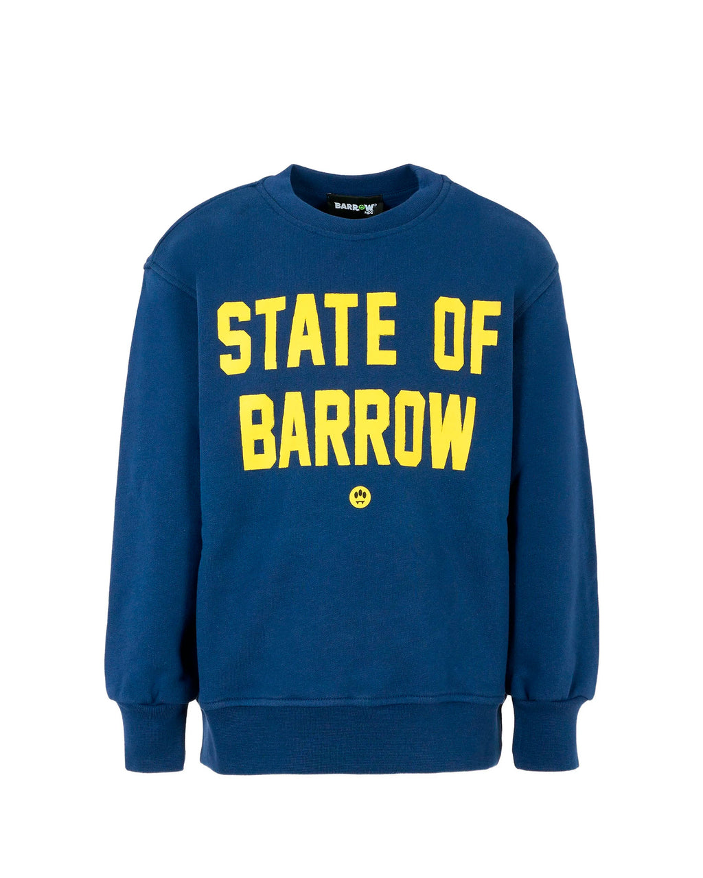 Barrow Kids Felpa Girocollo Blu con Stampa "State of Barrow" per Bambini