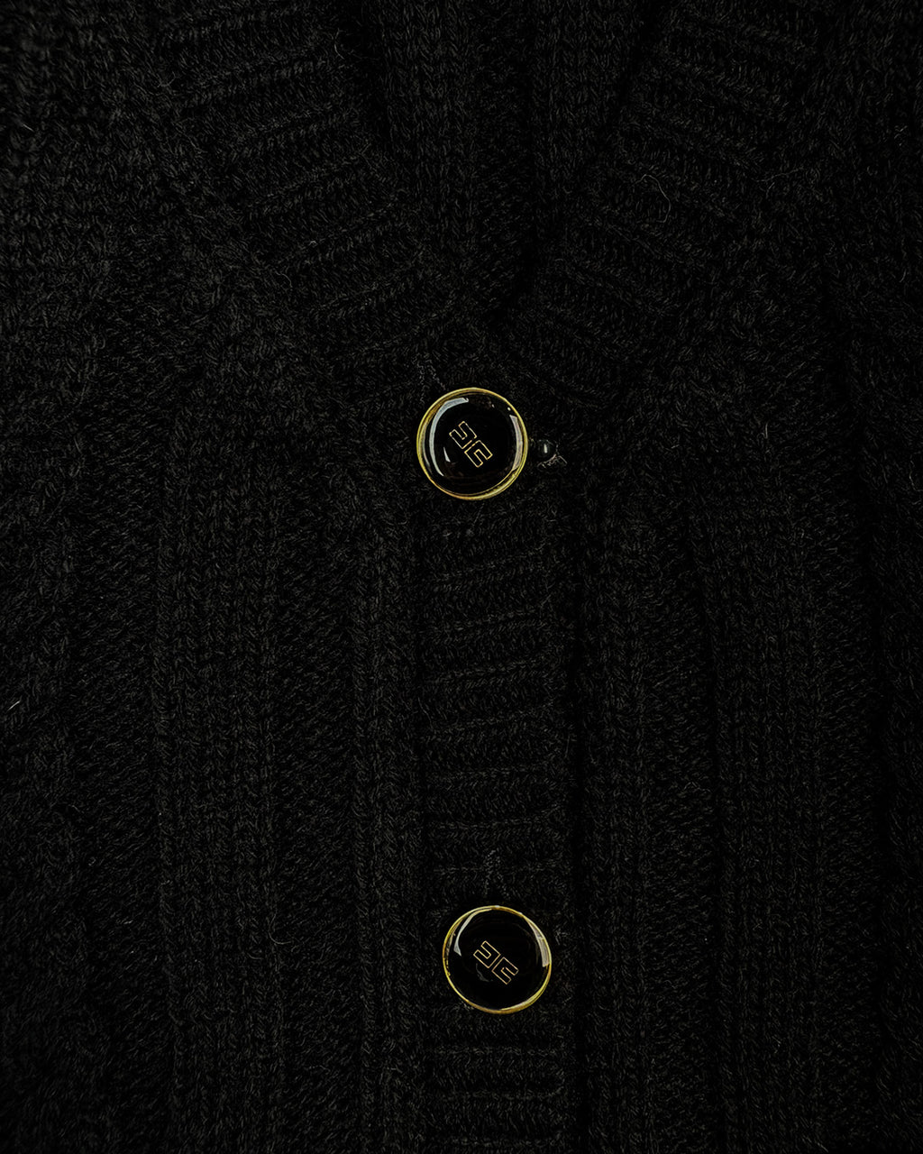 Elisabetta Franchi La mia Bambina Cardigan Nero per Neonate