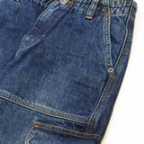 Diesel Kids Jeans Cargo Denim Blu per Bambine (dettaglio)